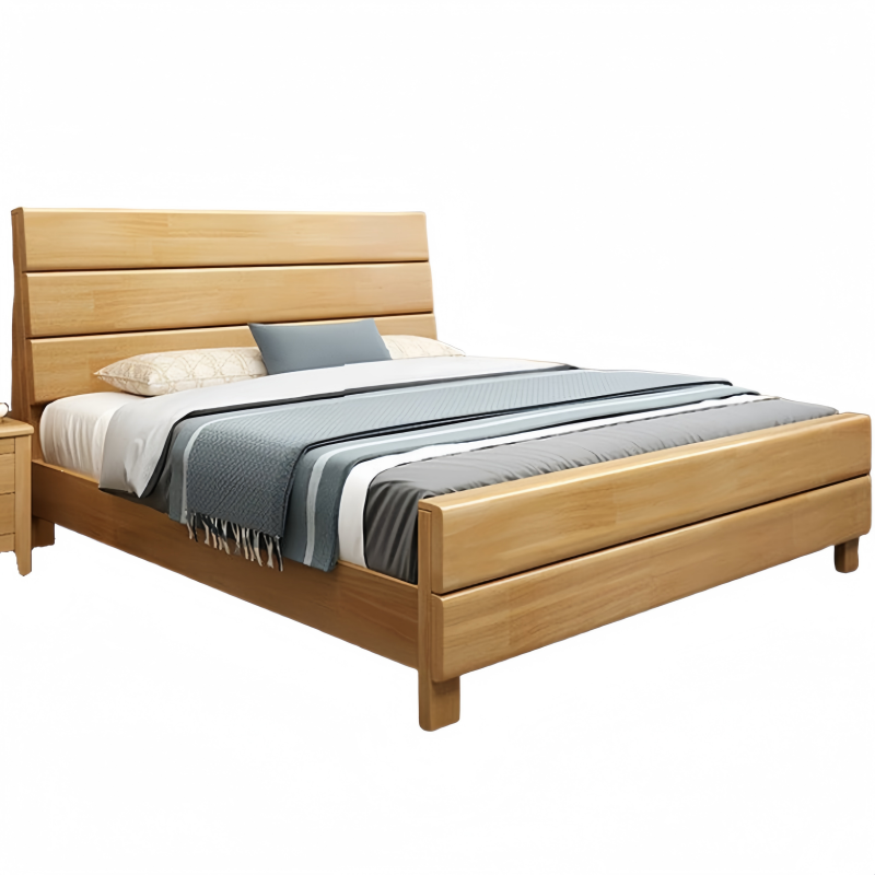 蕃蒂木质床1.2m*2m张高清大图