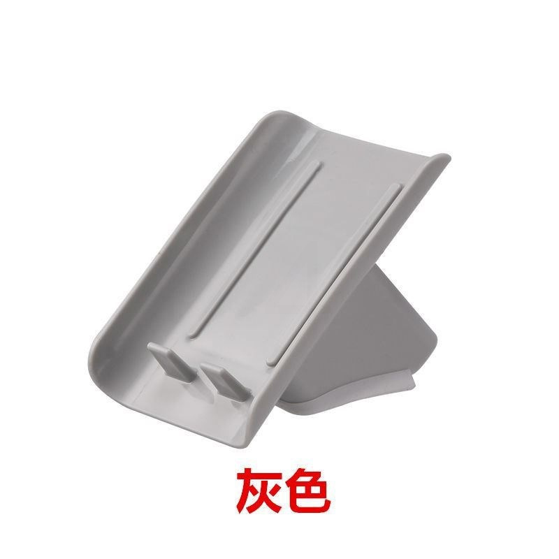 灰色 多功能香皂收纳盒厨房水池沥水肥皂架创意家用立式海绵擦收