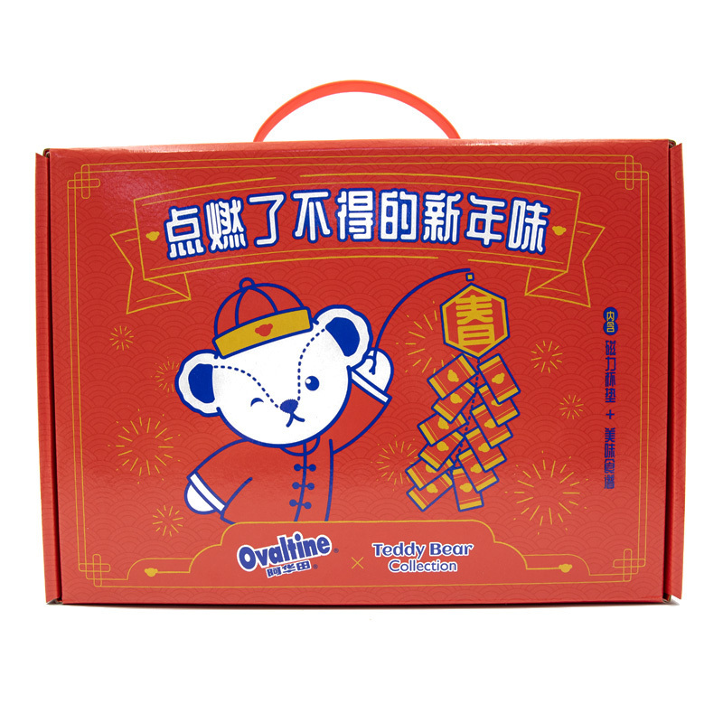 阿华田(Ovaltine) VS Teddy Bear 联名食品礼盒 了不起的新年味 酷脆酱、可可粉、黄金大麦