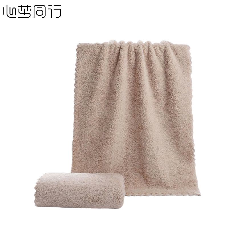 心梦同行 珊瑚绒毛巾卫生间擦手巾吸水抹布 35*75cm/70g/2202/条图片