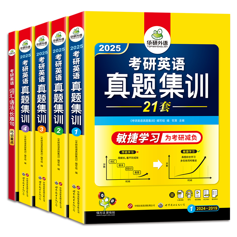 考研英语一 词汇3本(基础本+阅读本+便携本) [正版] 备考2025考研英语真题集训 2024-2004年21套考研英