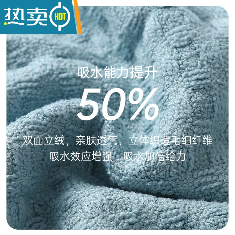 敬平干发帽吸水速干浴帽干发帽子女2022新款洗头发包头巾干发毛巾 粉红色