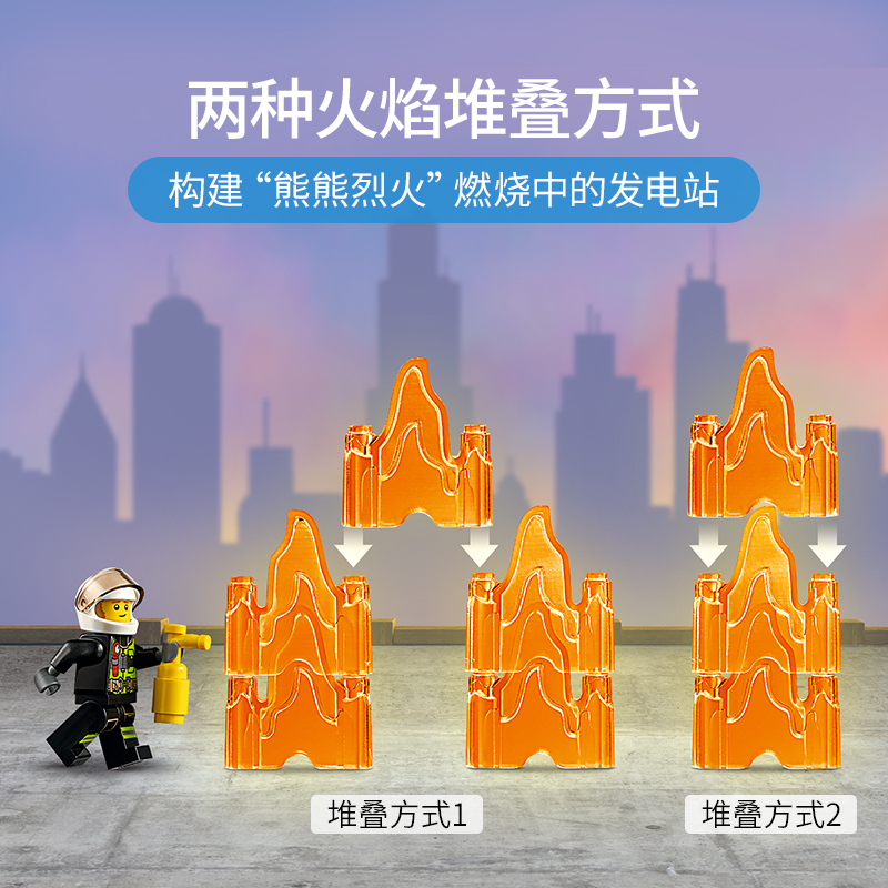 LEGO乐高 城市系列 消防救援直升机60281益智玩具拼插积木5岁+男孩女孩生日新年礼物高清大图