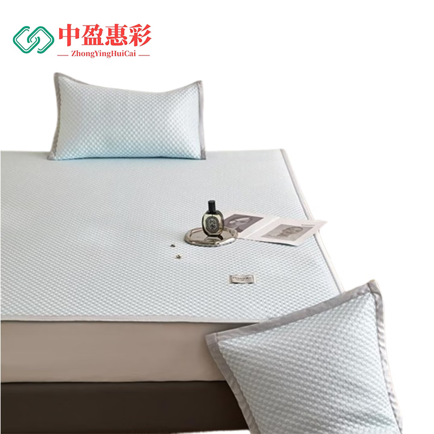 中盈惠彩A类5D冰豆豆凉席三件套BDD03凉席180*200cm*1条枕套48*74cm*2只套高清大图