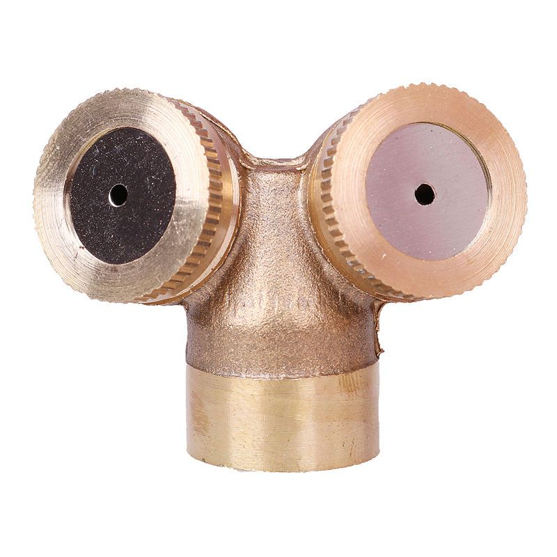 纯铜单头弯喷3个电动喷雾器喷头农用塑料小喷头铜喷头单双头直喷头