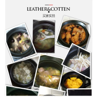 九龙泥韵 砂锅炖锅家用陶瓷煲汤锅小沙锅汤锅燃气明火耐高温瓦罐汤煲 黑色焖煲4L