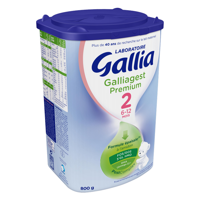 法国进口 佳丽雅Gallia 助消化2段奶粉 6-12个月800g*6罐装高清大图