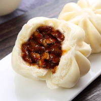 入口为鲜蜜汁叉烧包早餐加热即食灌汤包半成品速冻面点大包子240g/袋*3袋