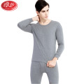 浪莎男士秋衣秋裤薄款圆领基础打底内衣棉毛衫套装 男XXL/180 男款纯棉6707/浅灰