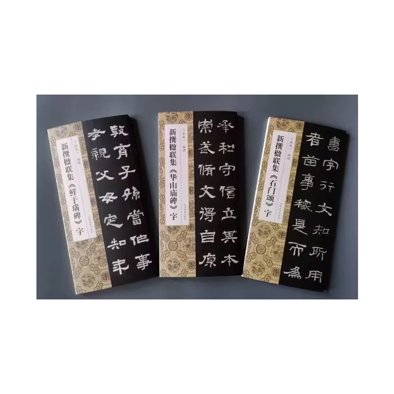 西狭颂 [正版]新撰楹联集字全套10册鲜于璜碑石门颂华山庙碑史晨碑西狭颂祀三公山碑乙瑛碑曹全碑张迁碑礼器碑郭振毛笔书法集