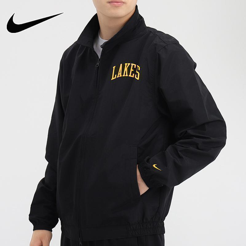 nike耐克外套男上衣夹克2020新款lakers篮球运动服cn0765010