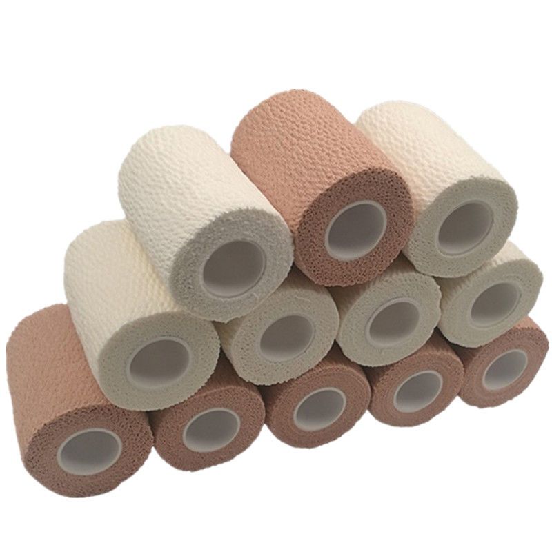 全棉弹性自粘绷带疤痕加压固定胶带护腕膝脚踝足篮球力绷带