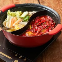 苏泊尔(SUPOR) 星星石不粘家用简约复合锅底鸳鸯火锅 ET28SAP01 28cm