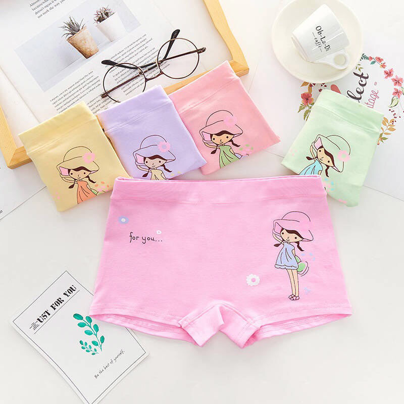女童内裤棉平角裤儿童内裤女小中大童小学生五年级小女孩四角裤衫伊格