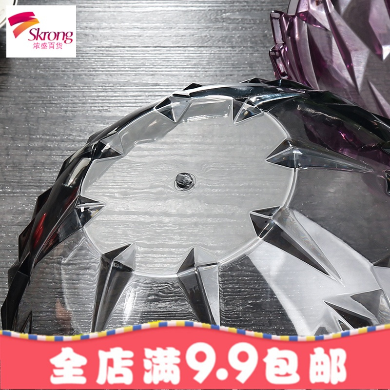 大号水晶水果盘糖果盘现代客厅家用创意干果盘坚果盘瓜果盘瓜子盘