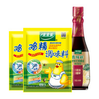 太太乐三鲜鸡精480g*2袋+原味鲜特级红烧酱油450ML家庭红烧调味料组合