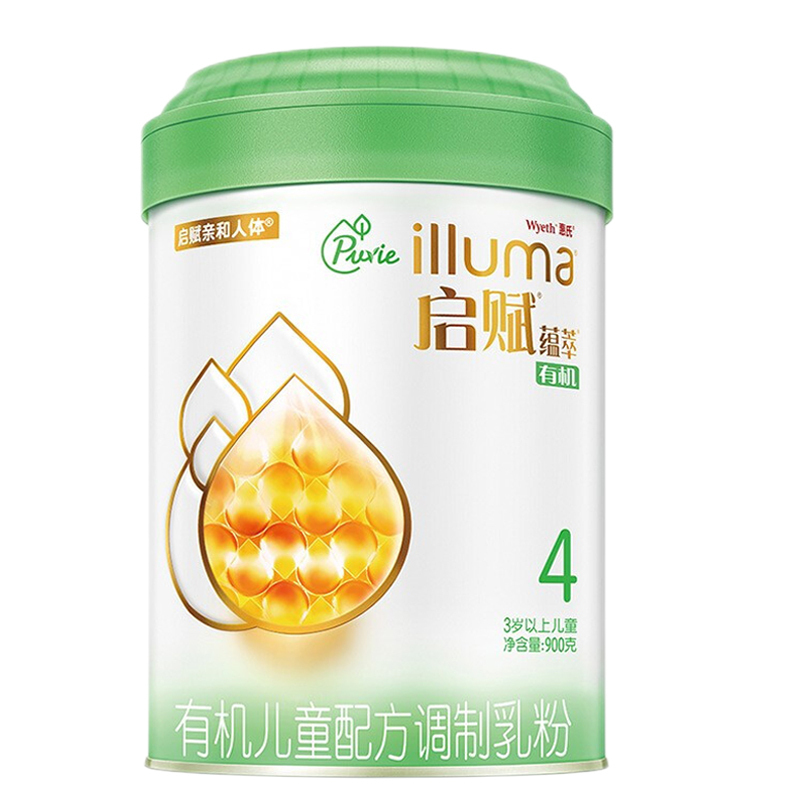 惠氏启赋有机蕴萃幼儿配方奶粉(3-7岁)4段900g克