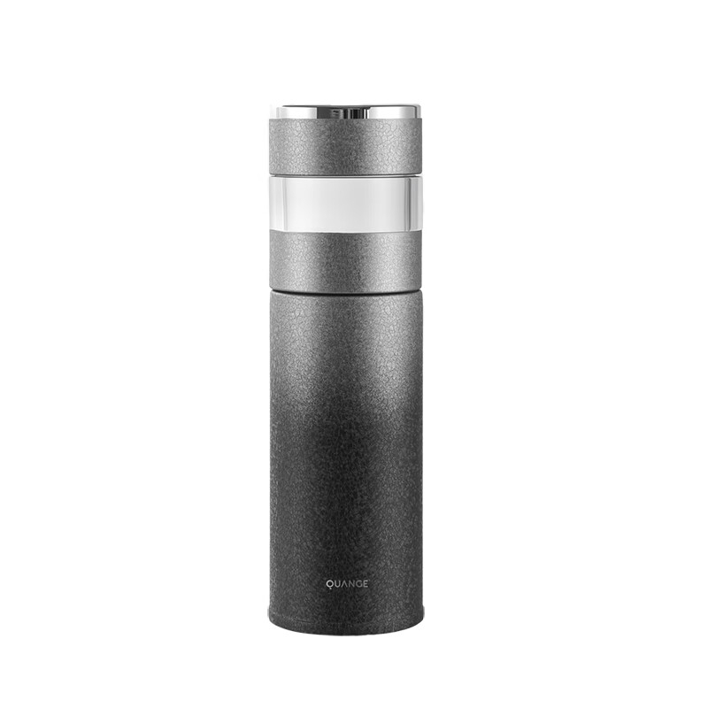 全格 茶水分离450ML钛保温杯 Ti506-450 黑银 GFKJDX高清大图