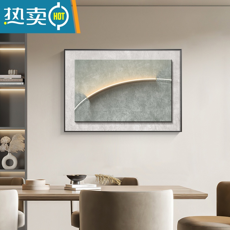 敬平意式极简电表箱装饰画高级感肌理画餐厅电闸盒挂画配电箱遮挡壁画装饰画高清大图