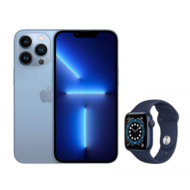 [套餐]13 pro max 512g 远峰蓝色 watch s6 40mm 蓝色