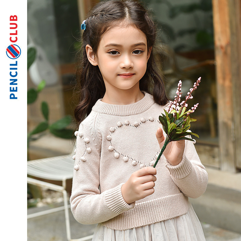 pencil club)婴童毛衣/针织衫 [2件2折价:59元]铅笔俱乐部童装女童