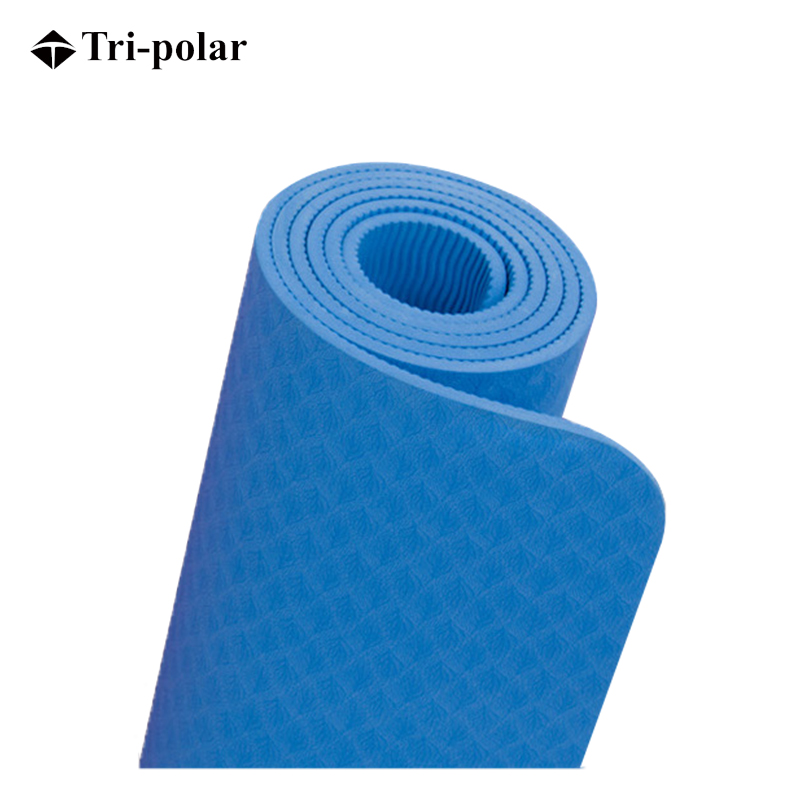 三极户外(Tri-Polar) TP1508 183*61*0.6CM 体位线TPE健身瑜伽垫 (计价单位:个) 黑色高清大图