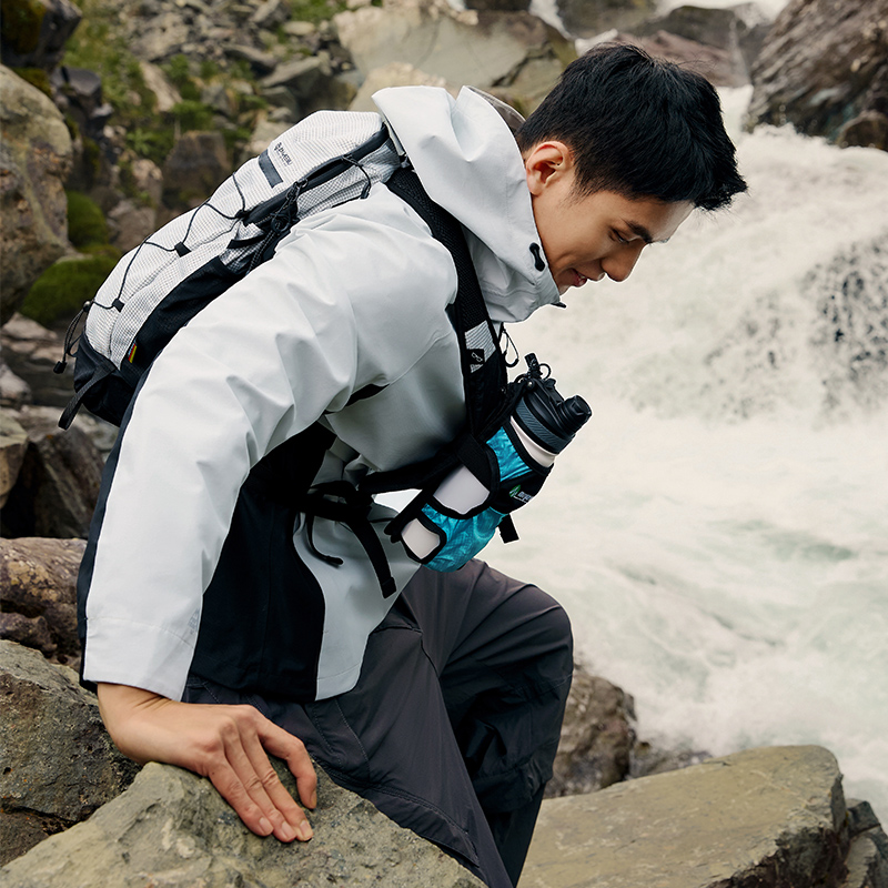 361°畅跑无惧雨屏冲锋衣新款防水防风冲锋衣男户外登山服高清大图
