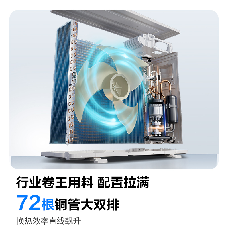 科龙KELON新1级能效3匹立柜式冷暖变频空调KFR-72LW/QS1Max-X1 家用空调 大空间制冷供暖高清大图