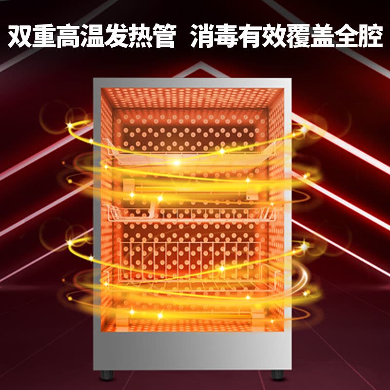 [政府补贴]康宝(Canbo)消毒柜家用台式小型 中高温立式餐具碗碟筷子烘干保洁消毒碗柜 茶杯厨房碗柜XDR60-BW图片