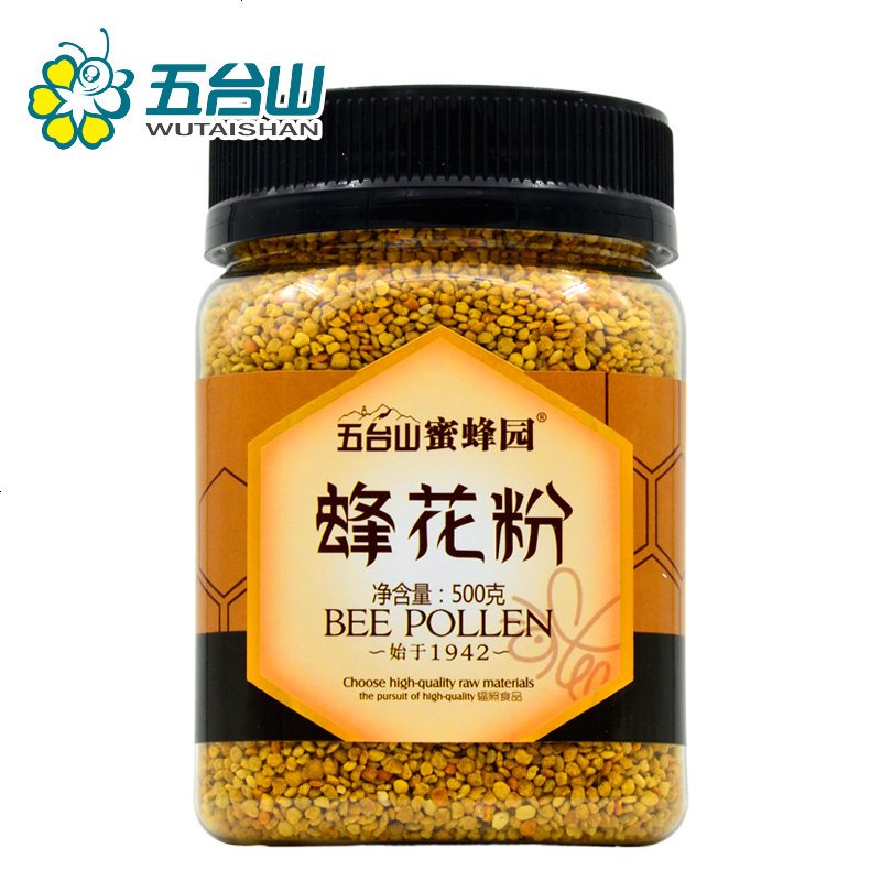 五台山蜜蜂园蜂花粉500g 农家无破壁百花蜂花粉 食用花粉非花粉片