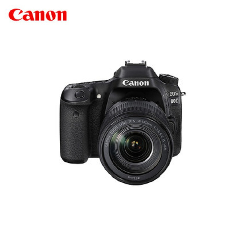 [精选]佳能 EOS 80D(18-135mm+摄影双肩包+64G卡)数码单反相 单镜头套装约2420万像素