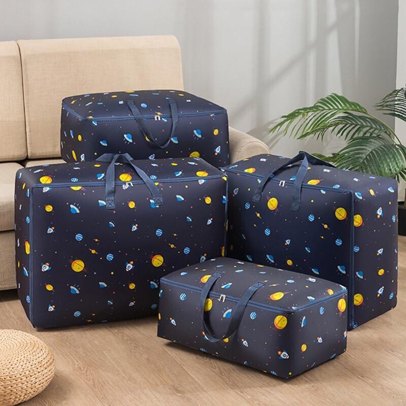 被子收纳袋大容量卧室装被子的收纳袋装衣服棉被行李搬家打包袋子视频