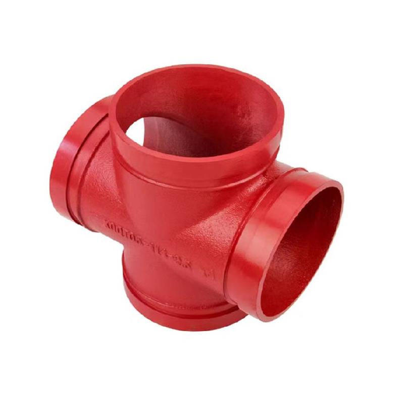 盛京联硕 沟槽卡箍四通 DN100(外径114) 沟槽四通 个高清大图