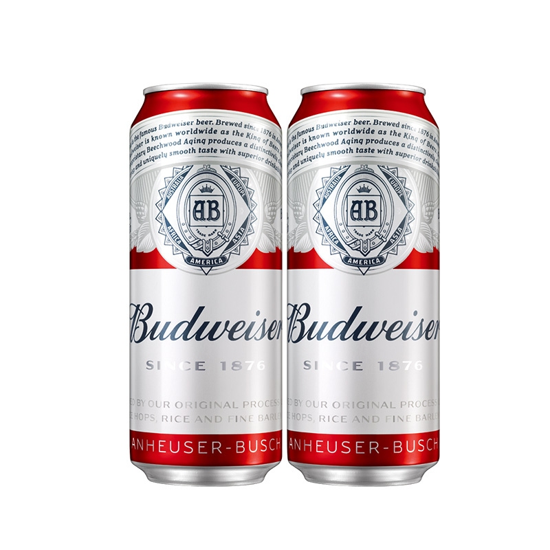 百威(Budweiser)啤酒经典醇正500ml*18听
