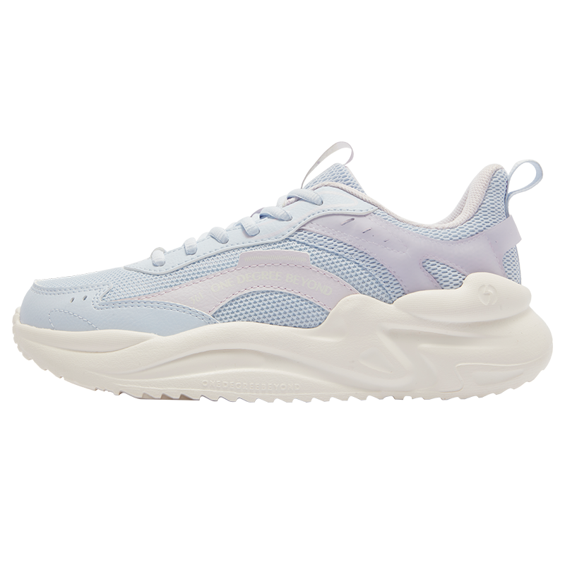 361°运动鞋女新款常规休闲鞋682416709FV 清透蓝/羽毛白 36码