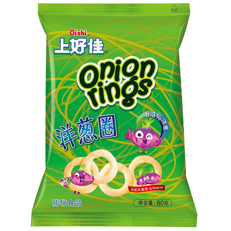 上好佳 洋葱圈 膨化食品 80g