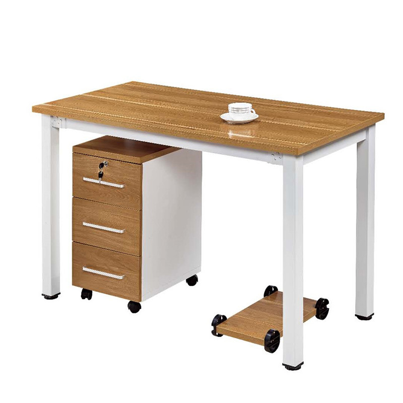 时尚书桌钢架电脑桌组合家用办公桌电脑桌写字台视频