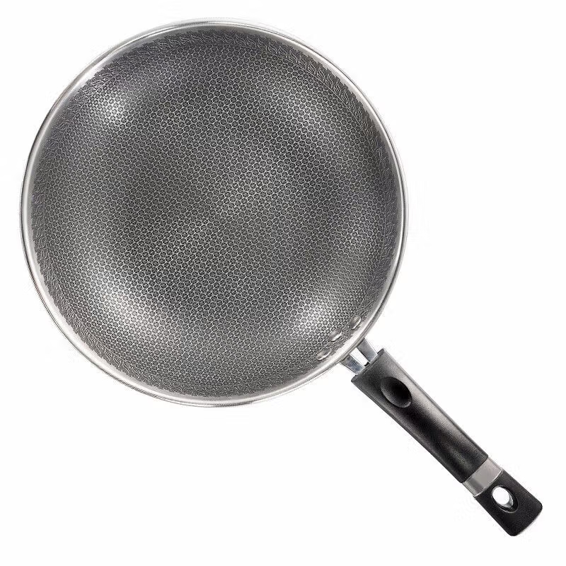 九阳(Joyoung)不粘炒锅CF-CGB3037不家304不锈钢炒菜锅电磁炉煤气灶专用高清大图