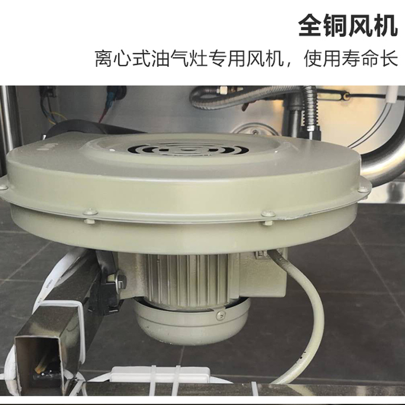 蓝功 大功率商用燃气灶节能猛火灶不锈钢双眼单尾煤气猛火炉饭店食堂餐馆双炒单温燃气炉爆炒炉