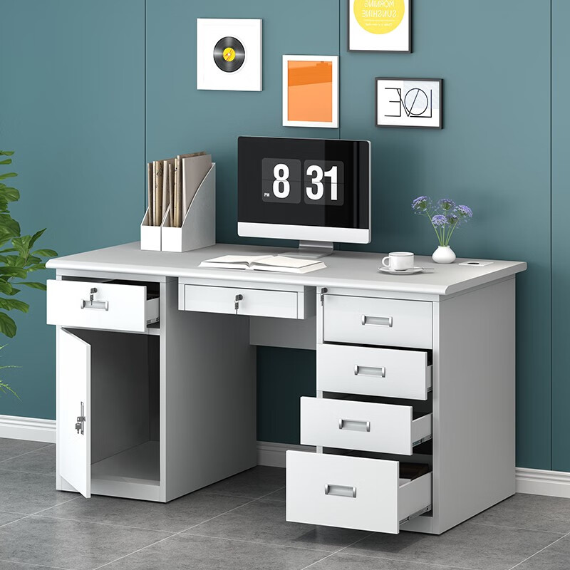 合祥源 钢制办公桌 1600*700*740mm 单位:张高清大图