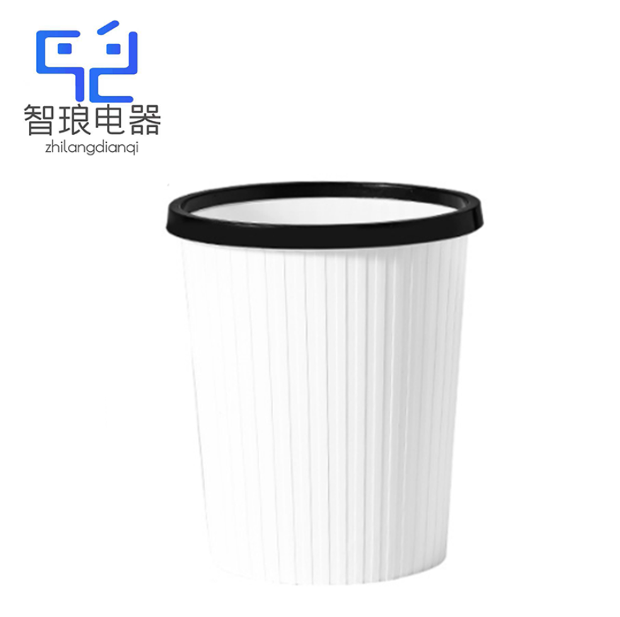 万允 家用垃圾桶 白色/个(白色)高清大图