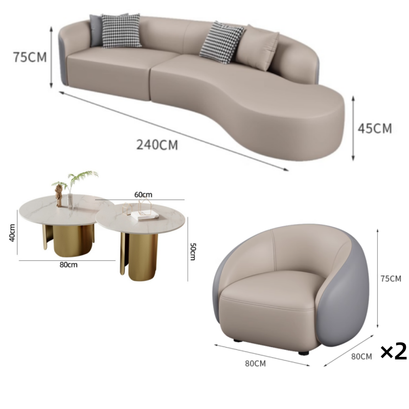 璎蕙 沙发2.2m+11+茶几 套高清大图