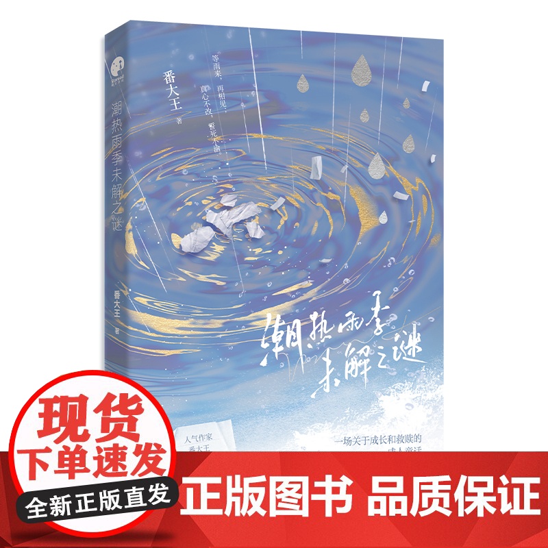 亲签版 正版YS 潮热雨季 未解之谜 人气作家番大王继《去你的岛》后催泪救赎治愈心灵之作 青春文学成长和救赎成长救赎言情高清大图