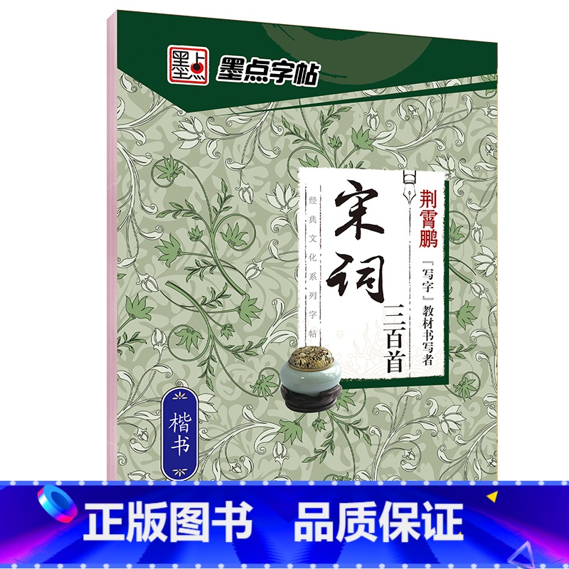 【楷书】宋词三百首(荆霄鹏) 【正版】字帖练字大学生行楷女男生行书字帖硬笔书法临摹练字帖成年初学者经典文化系列荆霄鹏楷书