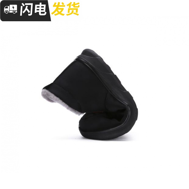 老北京布鞋女鞋女棉鞋加绒套脚鞋保暖软底耐磨情侣款男鞋休闲鞋轻启如女士高帮鞋