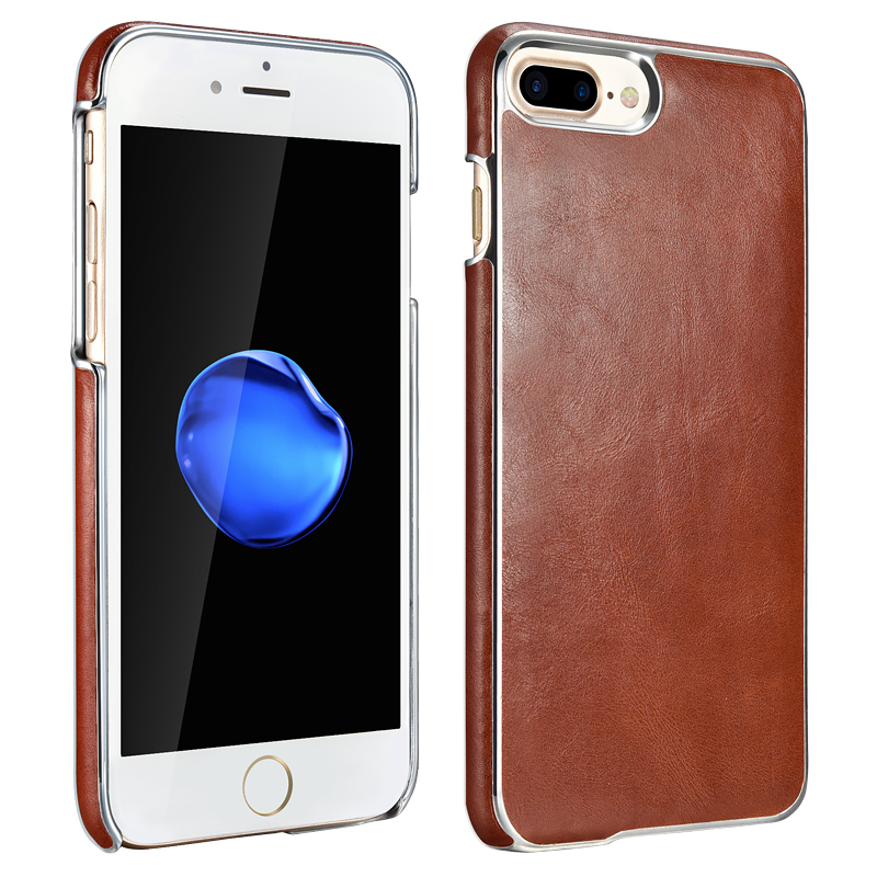 苹果8/7手机壳真皮iphone7手机保护套 适用于苹果7/7plus iphone7 4.7寸复古棕