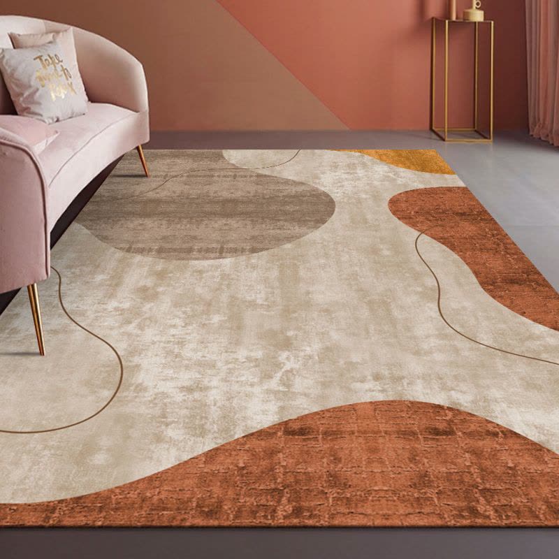 现代简约ins风地毯客厅沙发茶几毯家用房间卧室床边大面积满铺毯图片