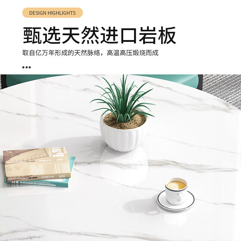 锦北洽谈桌简约奶茶店桌椅组合休息区谈判桌会客接待桌圆桌组合十高清大图