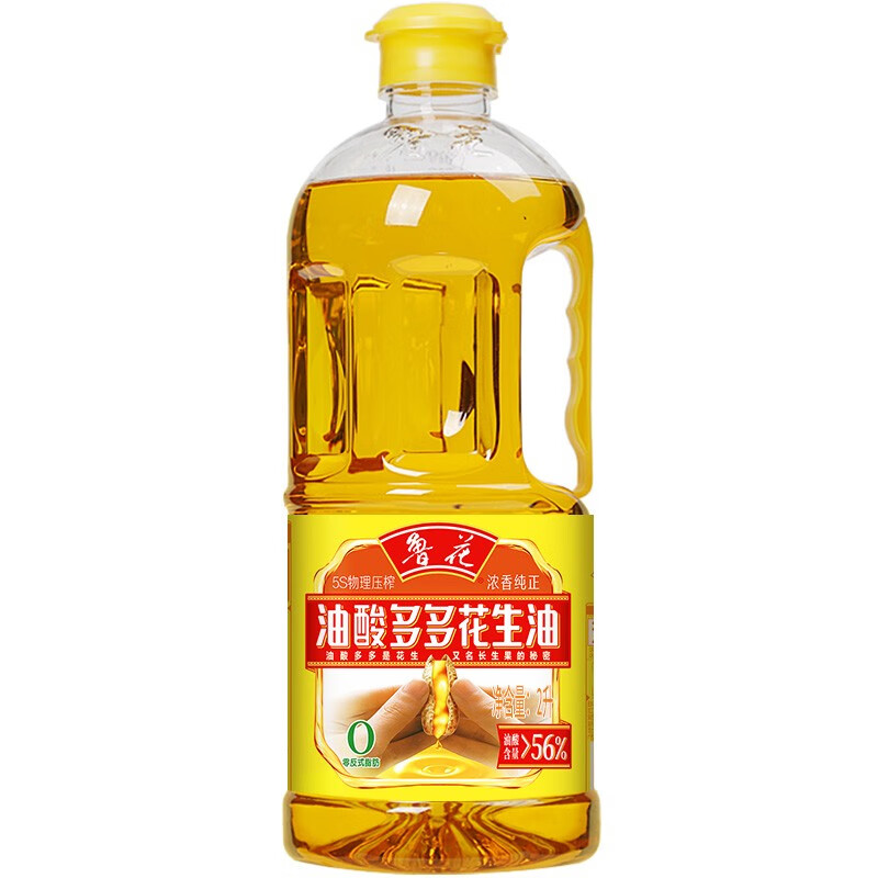 鲁花油酸多多5S压榨浓香花生油900ml高清大图
