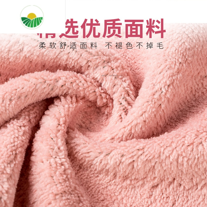 三维工匠家用大号10条双面厚珊瑚绒家用百洁布不抹布